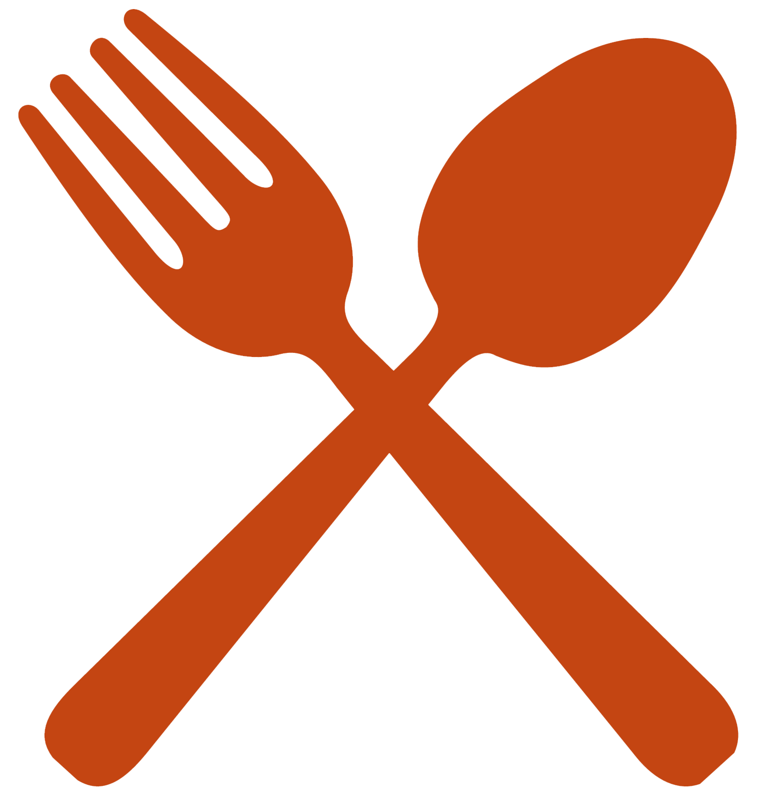 orange fork